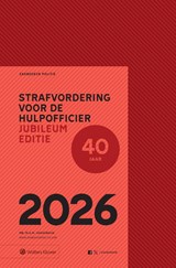 Zakboek Strafvordering voor de hulpofficier, jubileumeditie (1986-2026) -  - 9789013184105