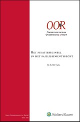 Het fixatiebeginsel in het faillissementsrecht -  - 9789013185201