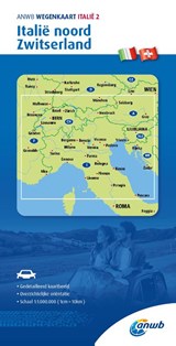 ANWB*Wegenkaart Italië 2. Italie-Noord/Zwitserland -  - 9789018048471