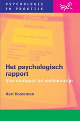 Het psychologisch rapport - A. Kooreman - 9789026517792