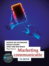 Marketingcommunicatie - Patrick De Pelsmacker ; Maggie Geuens ; Joeri Van Den Bergh - 9789043039956