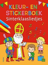 Kleur- en stickerboek Sinterklaasliedjes -  - 9789044766240