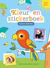 kleur- en stickerboek Lieve dieren 3-5 jaar - ZNU - 9789044770445