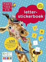 Maan roos vis letter-stickerboek -  - 9789048736652
