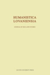 Humanistica Lovaniensia Vol. LIX - 2010