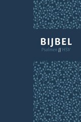 Bijbel (HSV) met psalmen - blauw leer met zilversnee en duimgrepen -  - 9789065394804