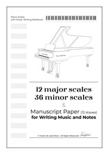 Piano Scales with Music Writing Notebook - Vivien de Laak - 9789082604436