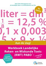 Werkboek landelijke reken- en wiskunde Toets (RWT) PABO - Erasmus Education - 9789082792980