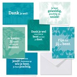 Dank je wel wenskaarten in box - Mark Verhees - 9789082904840