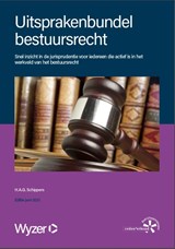 Uitsprakenbundel bestuursrecht - H.A.G. Schippers - 9789086351466