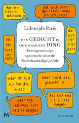 Een gedicht is ook maar een ding - Lidewijde Paris - 9789402314496