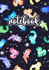 Axolotl Notebook Schwarz/Bunt - The Lilli Bird - 9789403674858