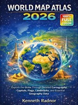 WORLD MAP ATLAS 2026 - Kenneth Radnor - 9789403888774