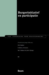 Burgerinitiatief en participatie - Dorien Bakker ; Esmée Driessen ; Meike Pakkert ; Jelmer Ypinga - 9789462128743