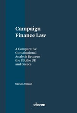 Campaign Finance Law - Orestis Omran - 9789462362192