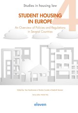 Student Housing in Europe - Tom Vandromme ; Nicolas Carette ; Diederik Vermeir - 9789462362673
