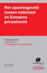 Het spanningsveld tussen nationaal en Europees privaatrecht - B.J. Drijber ; V. Mak - 9789462513655