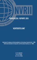 Preadviezen Reports 2013 NVRII - NACIIL -  - 9789462544512