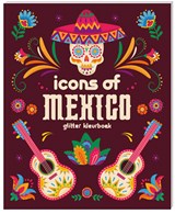 Glitter kleurboeken voor volwassenen - Icons of Mexico - Interstat - 9789464328752