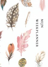 Weekplanner - Werkplanner - A4 - Boho - wit - veer - ongedateerd - agenda - dagplanner - Kris Degenaar - 9789464650419