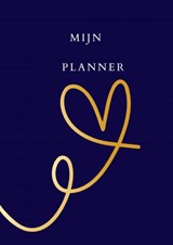 Mijn Planner hart blauw/goud. - Kris Degenaar - 9789464657852