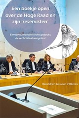 Een boekje open over de Hoge Raad en zijn reservisten - Hans Ulrich Jesserun d'Oliveira - 9789492766830