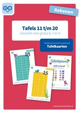 Tafels 11 t/m 20 rekenen geschikt voor groep 6, 7 en 8 -  - 9789493128224