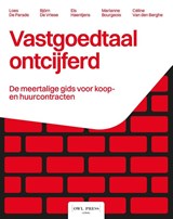 Vastgoedtaal ontcijferd - Loes De Parade ; Björn De Vriese ; Els Haentjens ; Céline Van den Berghe ; Marianne Bourgeois - 9789493410510