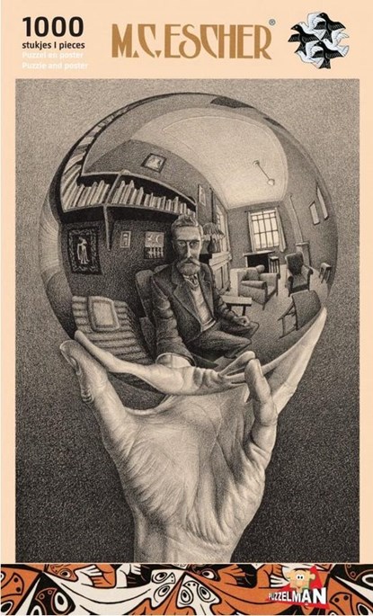 M.C. Escher 'Hand met bol' puzzel, 1025 - Overig Puzzel  - 5425014568189