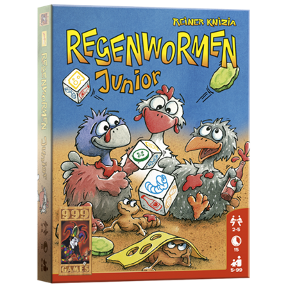 Regenwormen Junior (A13) - Dobbelspel, 999 games - Overig Dobbelspel - 8719214421601