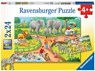 Een Dag in de Dierentuin (2x24) - Ravensburger - 4005556078134