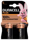 Duracell batterij Plus 100% C, blister van 2 stuks - Duracell - 5000394141827