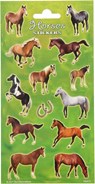 Paper Sticker Sheet - Horses 1 (10 stuks) - Funny Products - 8718274280937