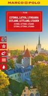 Estonia, Latvia, Lithuania Marco Polo Map -  - 9783575021922