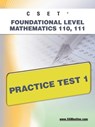 Cset Foundational Level Mathematics 110, 111 Practice Test 1 - Sharon A. Wynne - 9781607871675