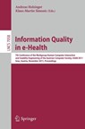 Information Quality in e-Health - Andreas Holzinger ; Klaus-Martin Simonic - 9783642253638