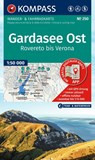 KOMPASS Wanderkarte 250 Gardasee Ost, Rovereto bis Verona 1:50.000 -  - 9783991545729