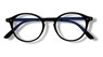 reader rubberized Black , Spring hinge, BlueShields Lens - BlueShields - 8720813373154