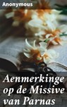 Aenmerkinge op de Missive van Parnas - Anonymous - 4064066064198