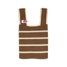 KK poppy bag brown / white stripes - Kitsch Kitchen - 8719497166961