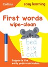 First Words Age 3-5 Wipe Clean Activity Book - Collins Easy Learning - 9780008212933