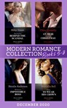 Modern Romance December 2020 Books 5-8: The Innocent Behind the Scandal (The Marchetti Dynasty) / An Heir Claimed by Christmas / The Queen's Impossible Boss / Stolen to Wear His Crown - Abby Green ; Clare Connelly ; Natalie Anderson ; Marcella Bell - 9780008916428