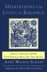 Meditations for Living In Balance - Anne Wilson Schaef - 9780062303929