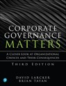 Corporate Governance Matters - David Larcker ; Brian Tayan - 9780136660026