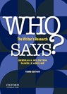 Who Says?: The Writer's Research - Deborah H. Holdstein - 9780197525494