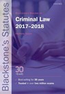 Blackstone's Statutes on Criminal Law 2017-2018 - DYSON,  Matthew - 9780198802778