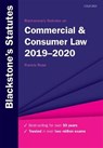 Blackstone's Statutes on Commercial & Consumer Law 2019-2020 - FRANCIS (SENIOR RESEARCH FELLOW,  Commercial Law Centre, Harris Manchester College, University of Oxford) Rose - 9780198838746