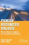 Family Business Values - C. Aronoff ; J. Ward - 9780230111103