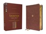 NKJV, Thompson Chain-Reference Bible, Large Print, Leathersoft, Brown, Red Letter, Comfort Print - Frank Charles Thompson - 9780310459347