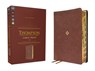 NKJV, Thompson Chain-Reference Bible, Large Print, Leathersoft, Brown, Red Letter, Thumb Indexed, Comfort Print - Frank Charles Thompson - 9780310459354